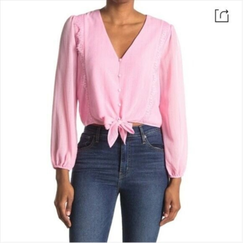 Wayf Bubblegum Pink Blouse